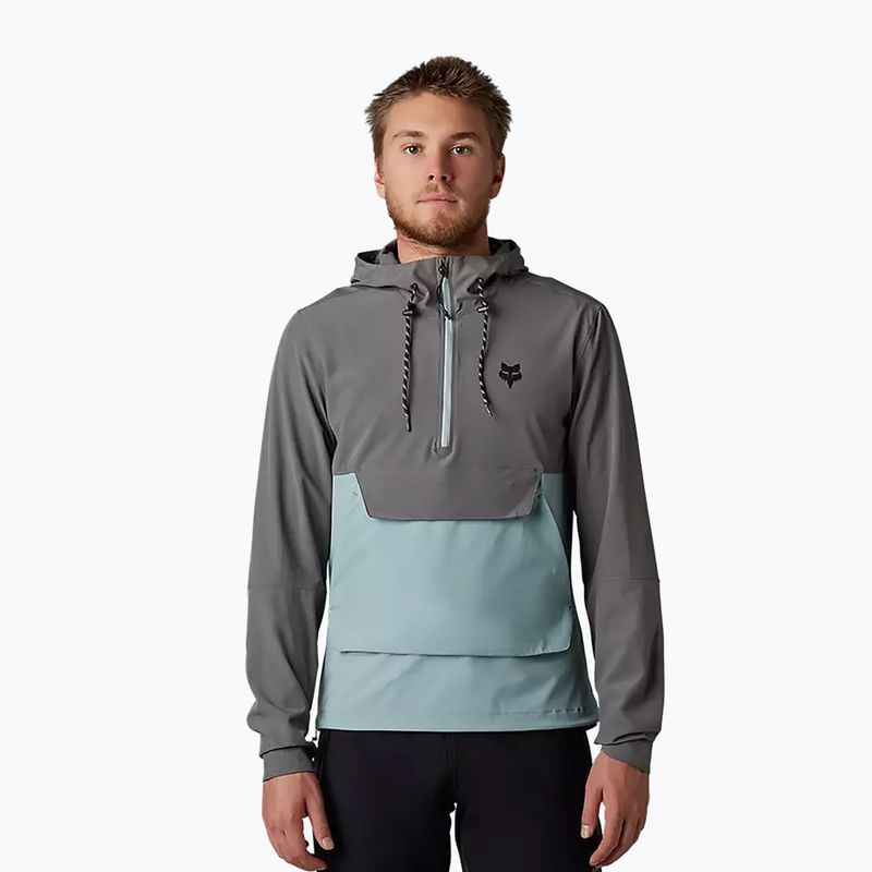 Куртка велосипедна чоловіча Fox Racing Ranger Wind Pullover сіро-блакитна 31038_052 6