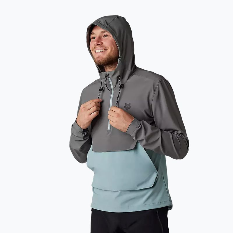 Куртка велосипедна чоловіча Fox Racing Ranger Wind Pullover сіро-блакитна 31038_052 7