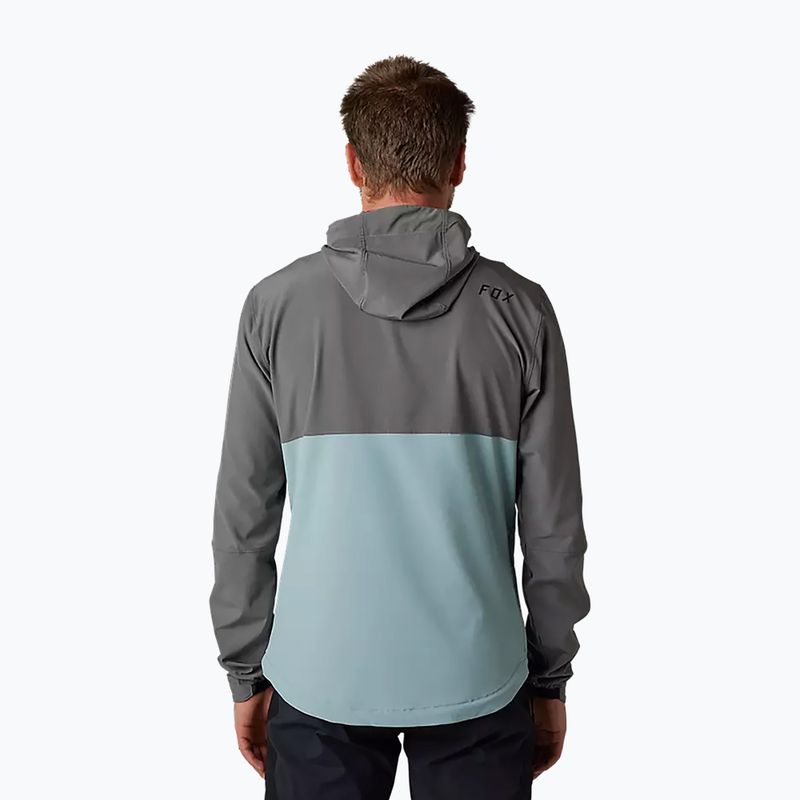 Куртка велосипедна чоловіча Fox Racing Ranger Wind Pullover сіро-блакитна 31038_052 8