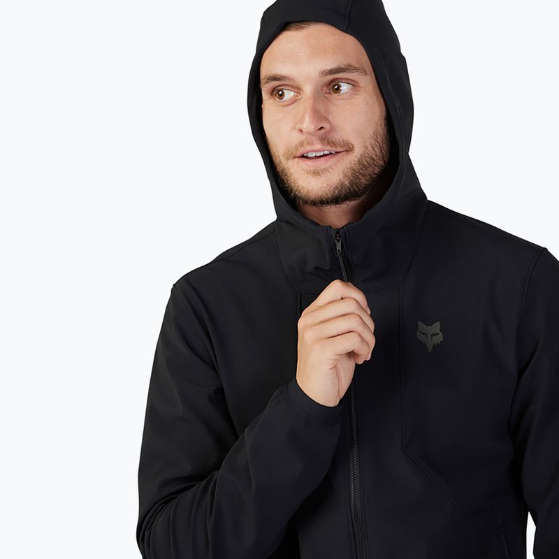 Чоловіча велосипедна куртка Fox Racing Ranger Fire Hoodie чорна 3
