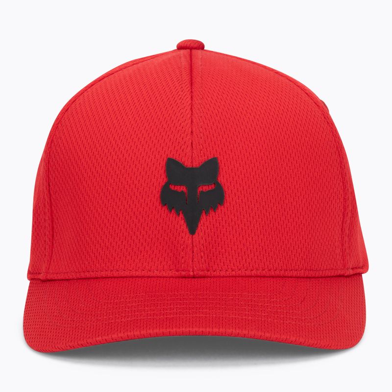Кепка чоловіча Fox Racing Fox Head Tech Flexfit Hat flame red 2