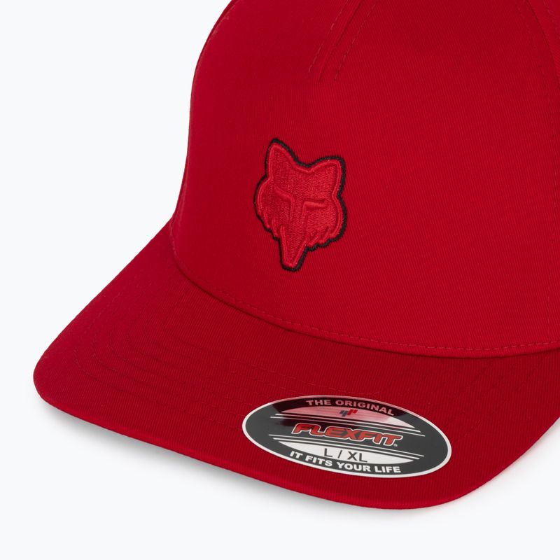 Кепка Fox Racing Fox Head Flexfit flame red 3