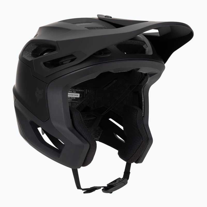Велосипедний шолом Fox Racing Dropframe Pro матовий чорний