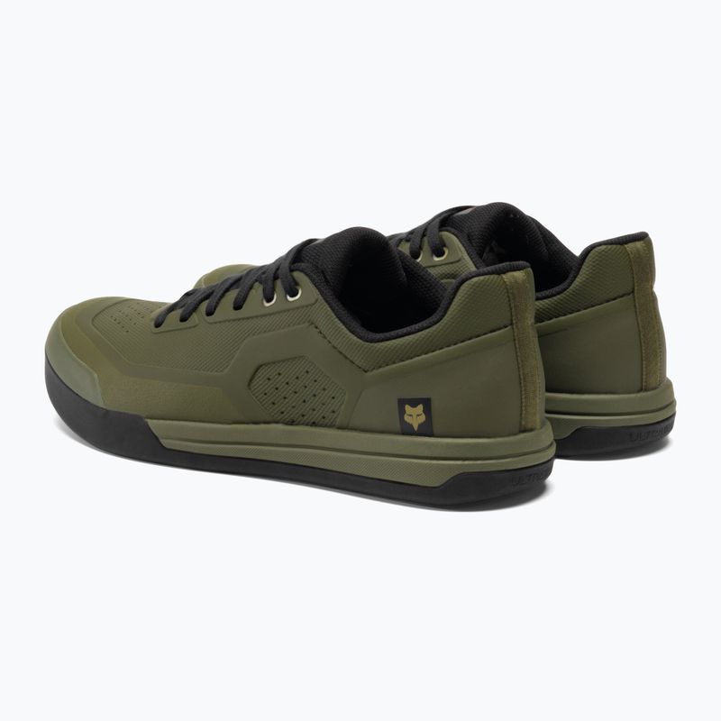 Кросівки велосипедні на платформі чоловічі Fox Racing Union Flat olive green 3