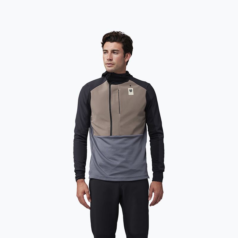 Кофта велосипедна чоловіча Fox Racing Defend Thermal Hoodie ash