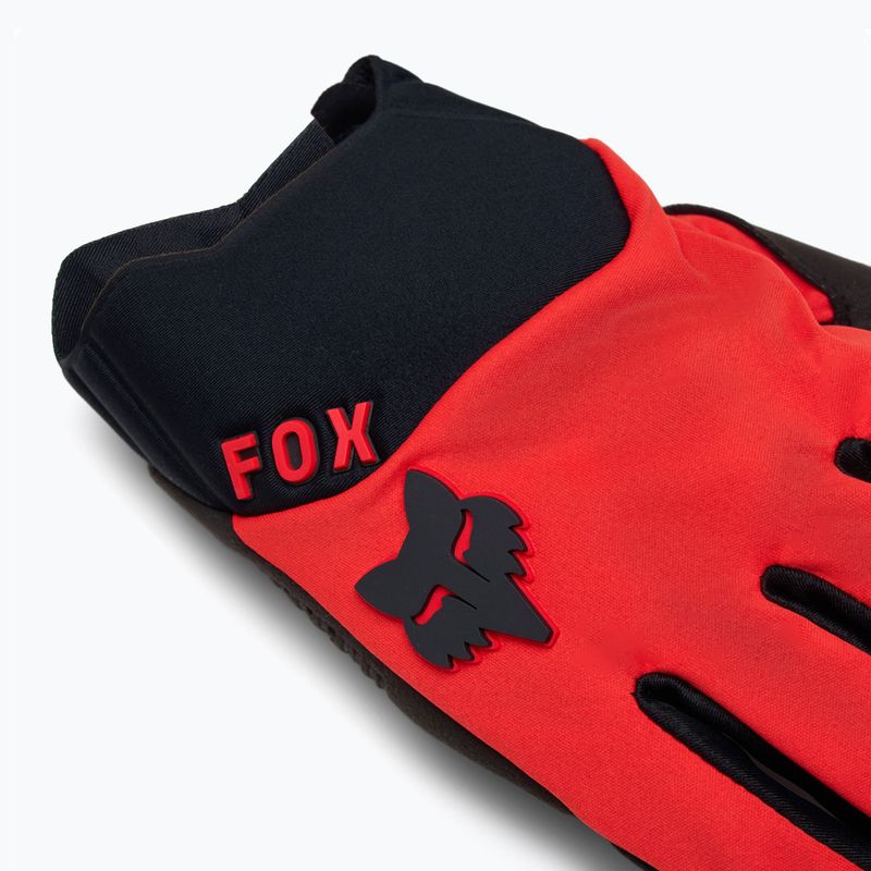 Рукавички велосипедні чоловічі Fox Racing Defend Wind Offroad fluorescent red 4