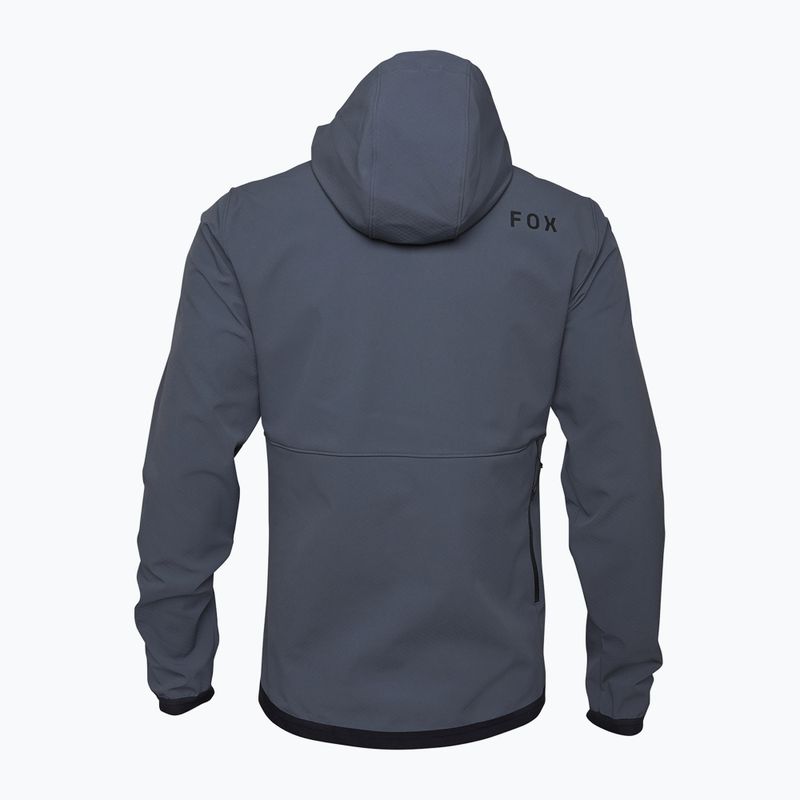 Кофта велосипедна чоловіча Fox Racing Ranger Fire Hoodie graphite 5