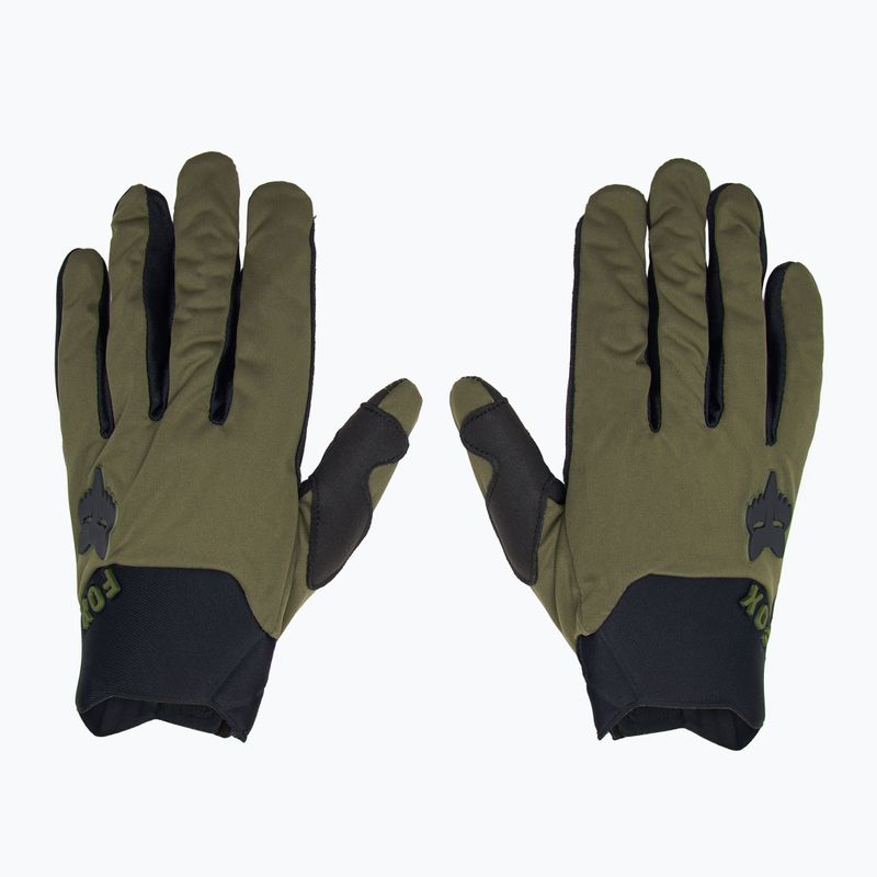 Рукавички велосипедні чоловічі Fox Racing Defend Wind Offroad olive green 2
