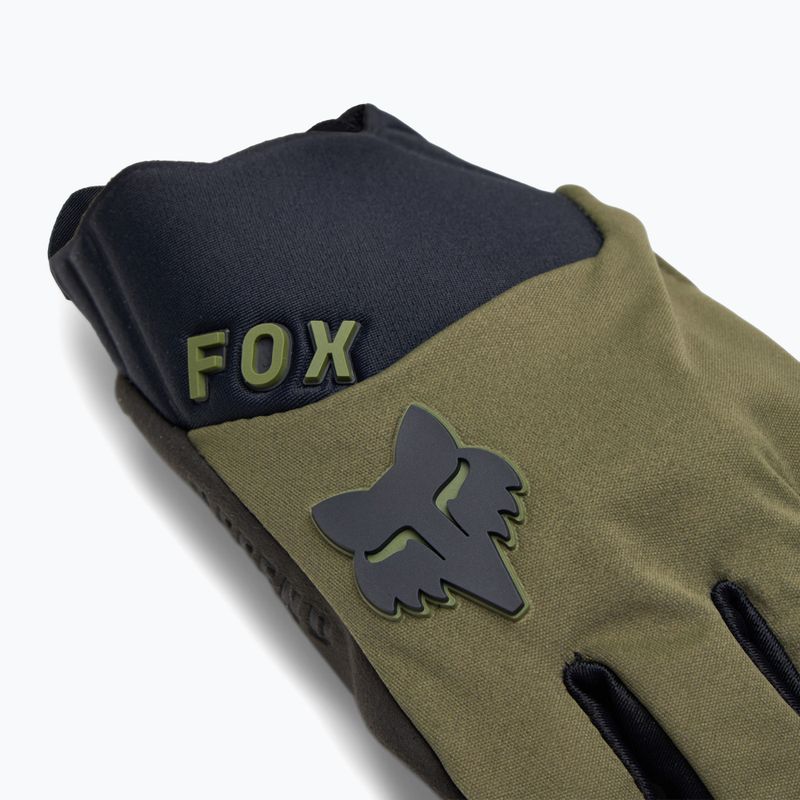 Рукавички велосипедні чоловічі Fox Racing Defend Wind Offroad olive green 4