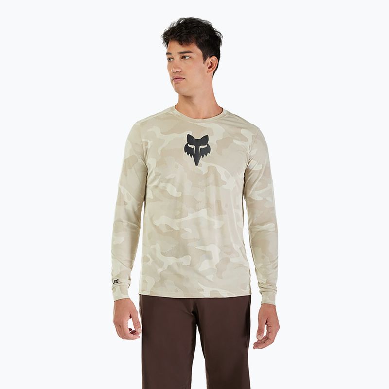 Лонгслів велосипедний чоловічий Fox Racing Ranger Tru Dri cream