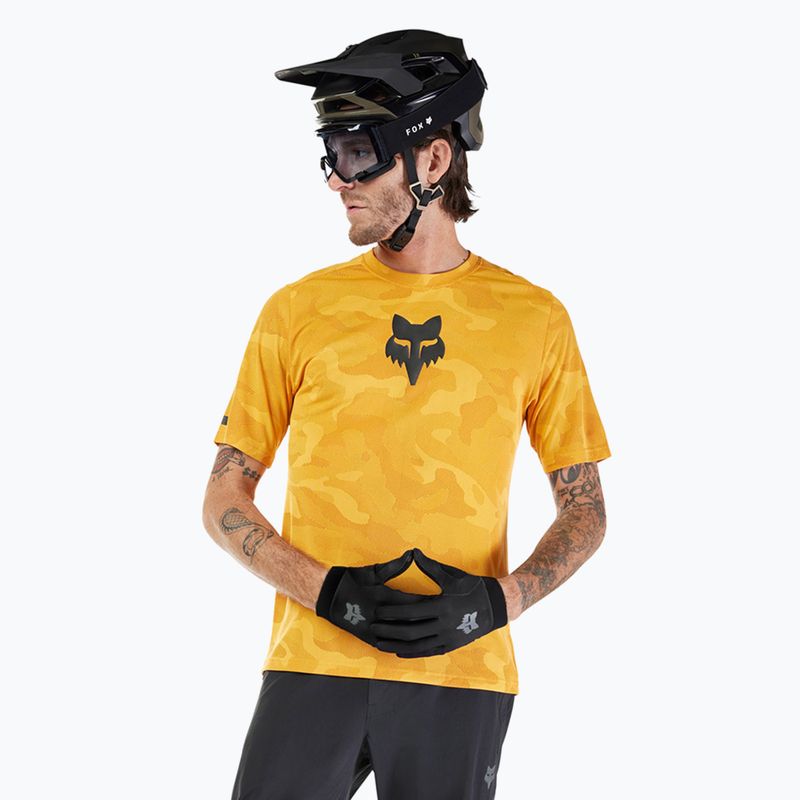 Футболка велосипедна чоловіча Fox Racing Ranger Tru Dri tangerine