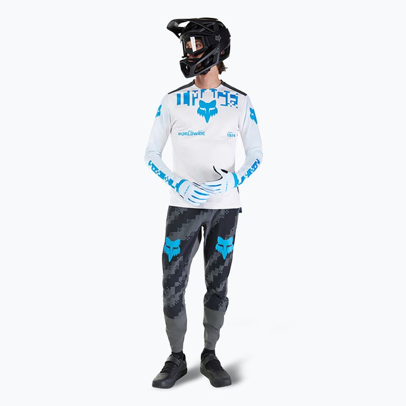 Лонгслів велосипедний чоловічий Fox Racing Ranger Digi Image white 2