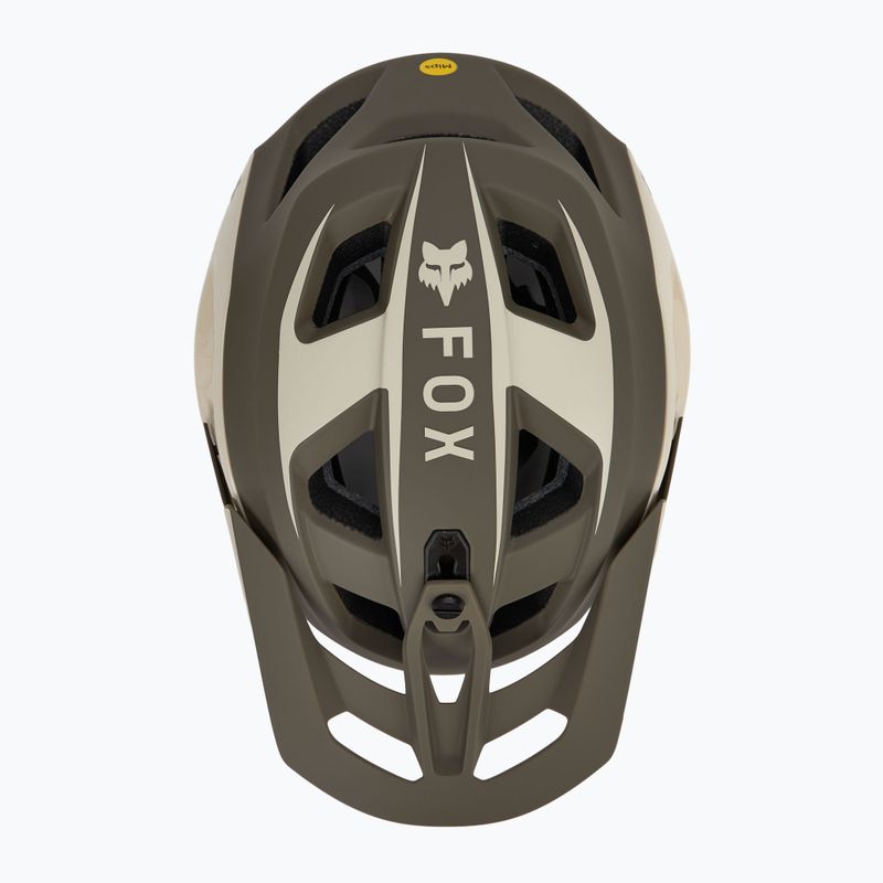 Велосипедний шолом Fox Racing Speedframe Pro Defy кремовий 5