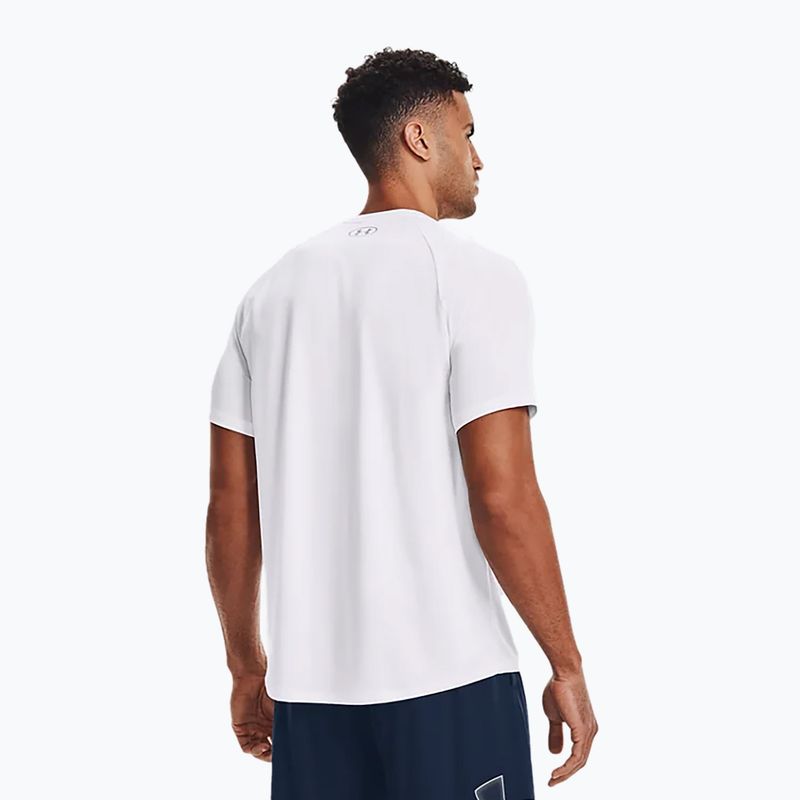 Футболка тренувальна чоловіча Under Armour UA Tech 2.0 SS Tee біла 1326413 3