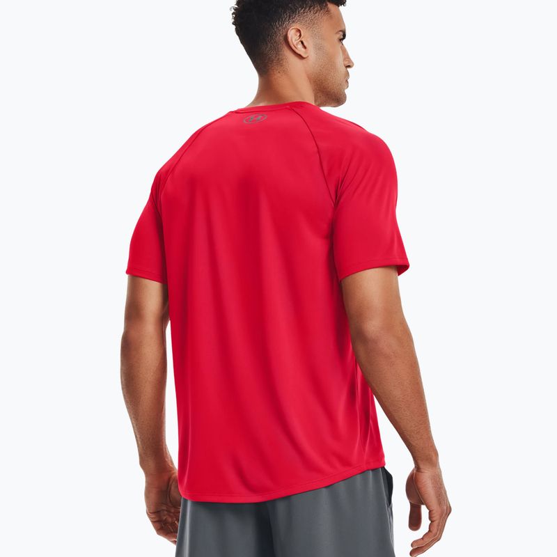 Футболка тренувальна чоловіча Under Armour Tech 2.0 SS Tee 600 червона 1326413 2