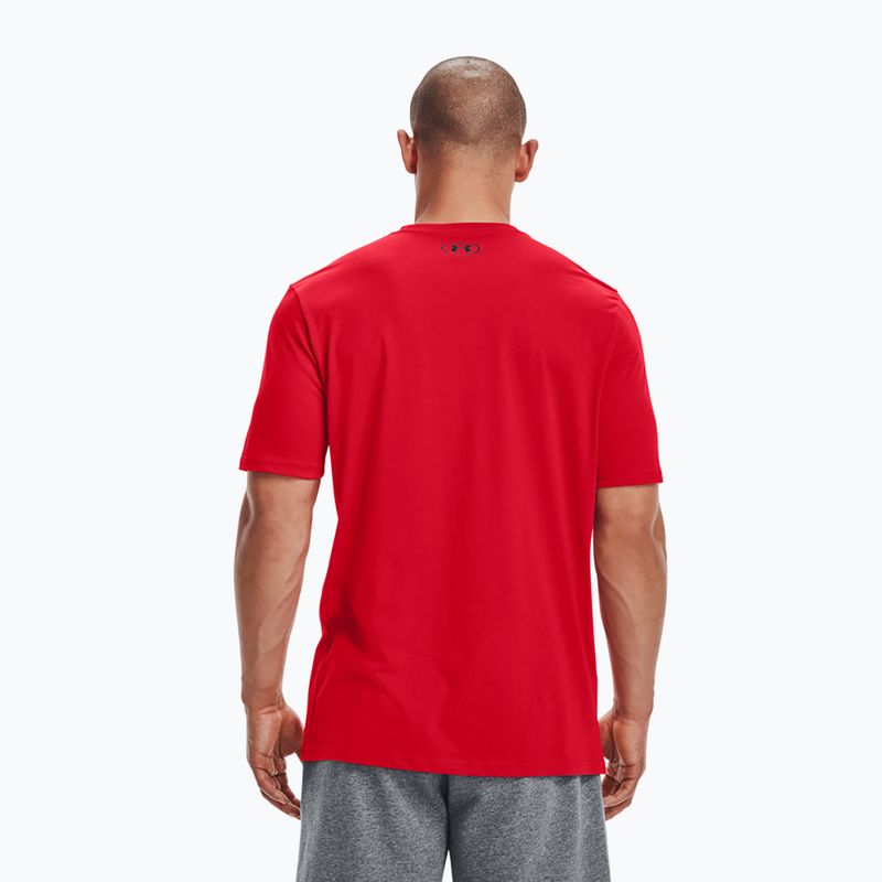 Футболка тренувальна чоловіча Under Armour Sportstyle Left Chest SS red/black 2