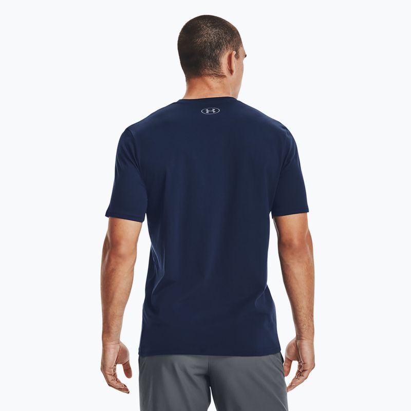 Футболка тренувальна чоловіча Under Armour Boxed Sportstyle синя 1329581 3