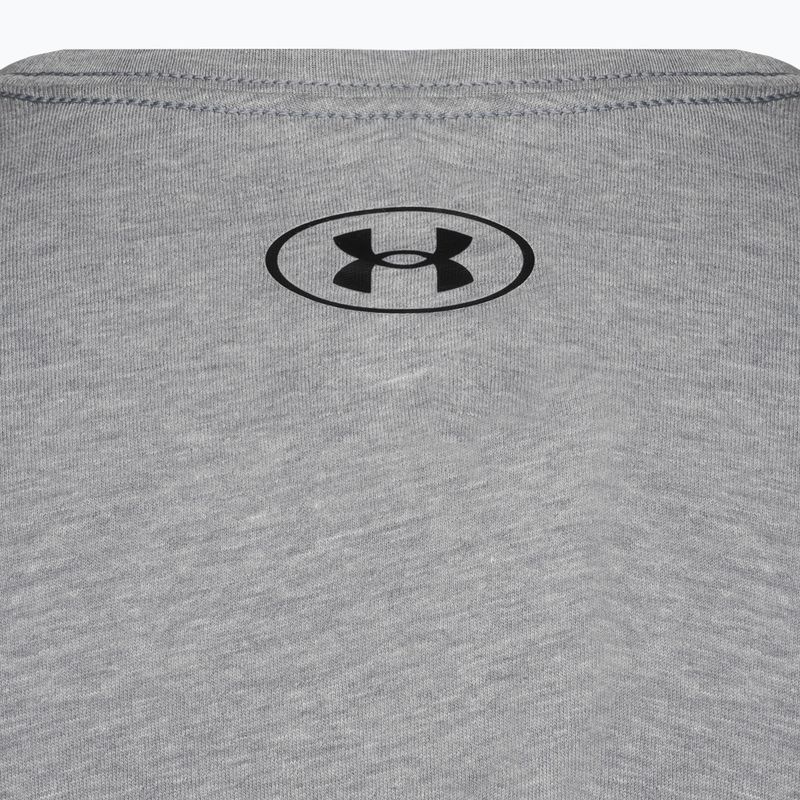 Футболка тренувальна чоловіча Under Armour Sportstyle Left Chest SS steel light heather/black 7