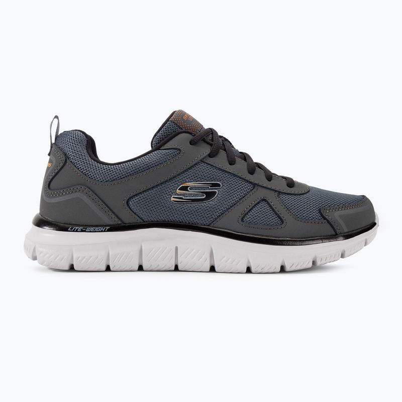 Кросівки тренувальні чоловічі SKECHERS Track Scrolic charcoal/black 2