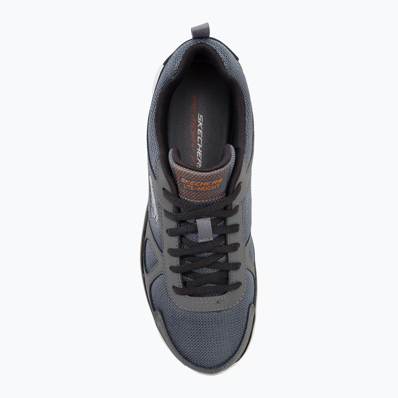 Кросівки тренувальні чоловічі SKECHERS Track Scrolic charcoal/black 6