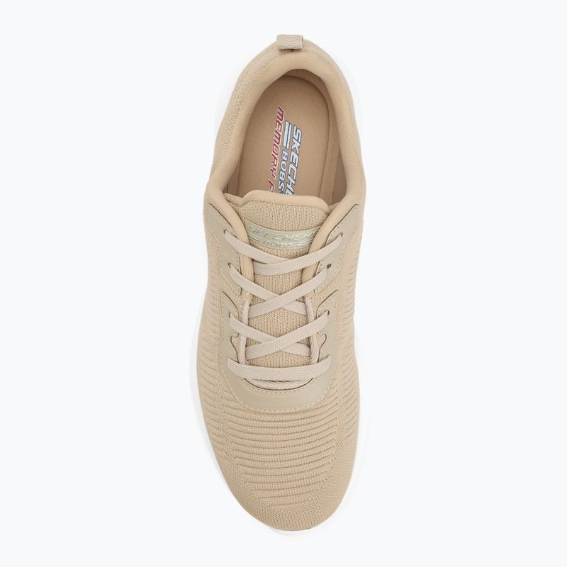 Кросівки жіночі SKECHERS Bobs Sport Squad Tough Talk beige 5