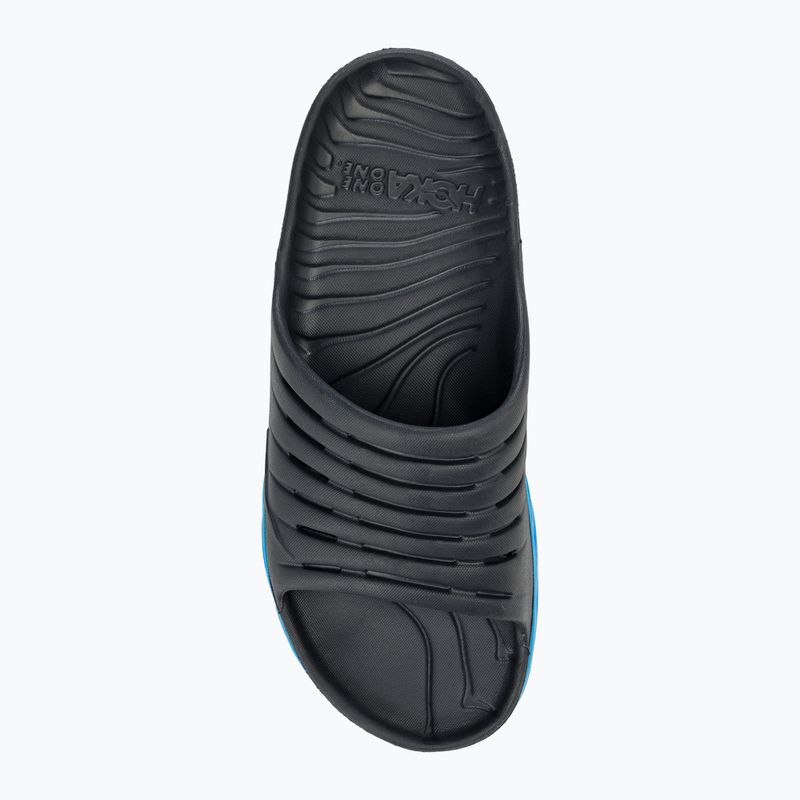 Жіночі шльопанці HOKA Ora Recovery Slide 2 чорне дерево / дрезденський синій 5