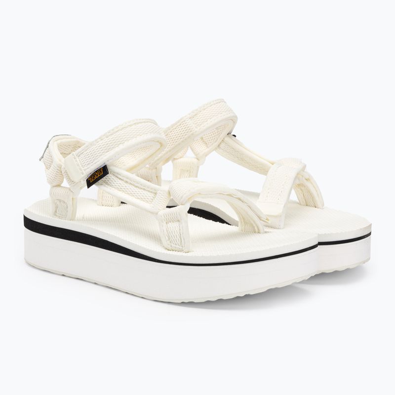 Яскраві білі жіночі трекінгові сандалі Teva Flatform Universal Mesh Print 4