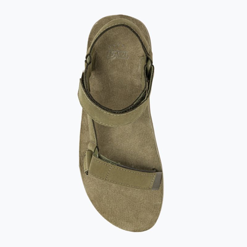 Чоловічі трекінгові сандалі Teva Original Universal Leather паленої оливкової шкіри 6