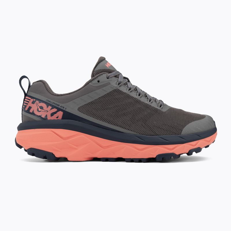 Жіночі бігові кросівки HOKA Challenger ATR 5 charcoal gray/fusion coral 2