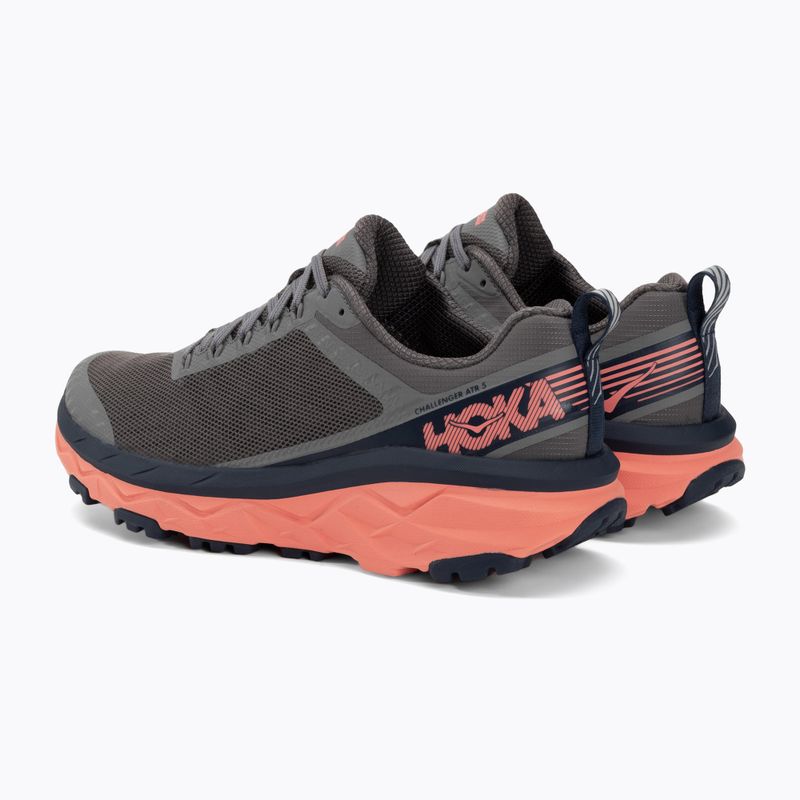 Жіночі бігові кросівки HOKA Challenger ATR 5 charcoal gray/fusion coral 3