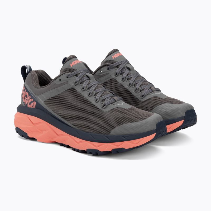 Жіночі бігові кросівки HOKA Challenger ATR 5 charcoal gray/fusion coral 4