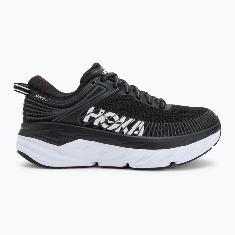 Кросівки для бігу жіночі HOKA Bondi 7 black/white 2
