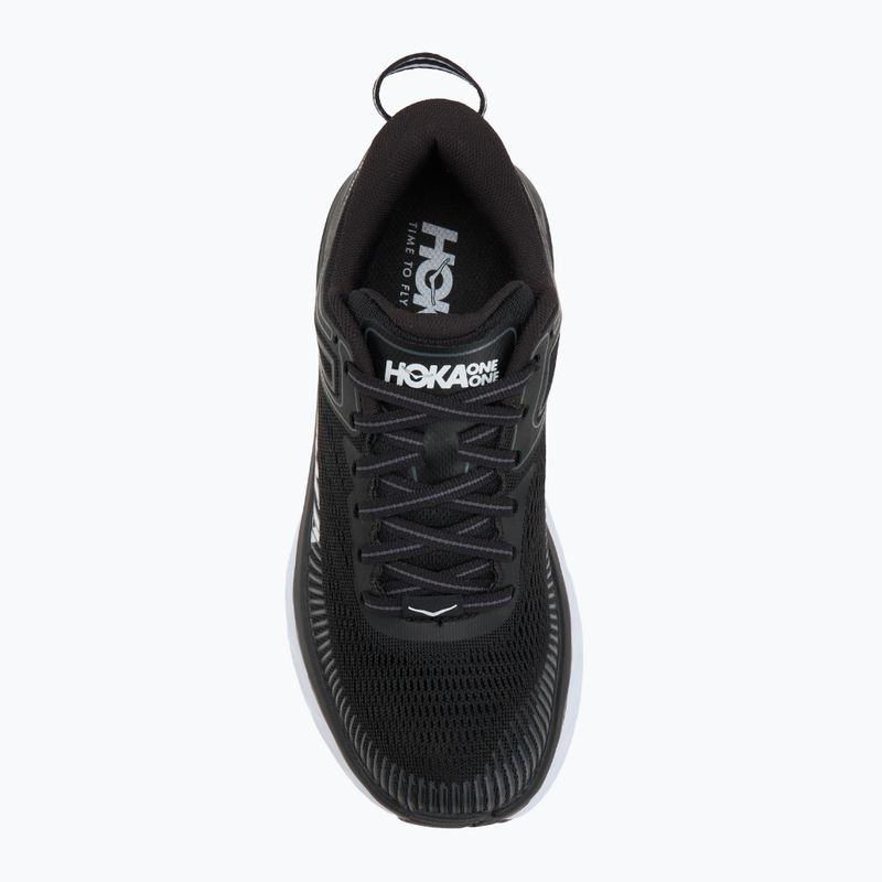 Кросівки для бігу жіночі HOKA Bondi 7 black/white 5