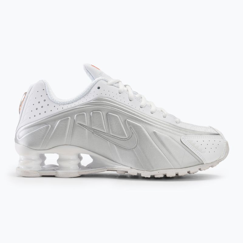 Кросівки жіночі Nike Shox R4 Shox R4 white/metalicsilver/max orange 2