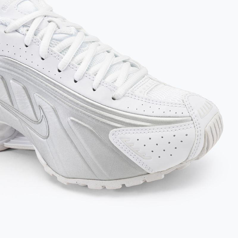 Кросівки жіночі Nike Shox R4 Shox R4 white/metalicsilver/max orange 7