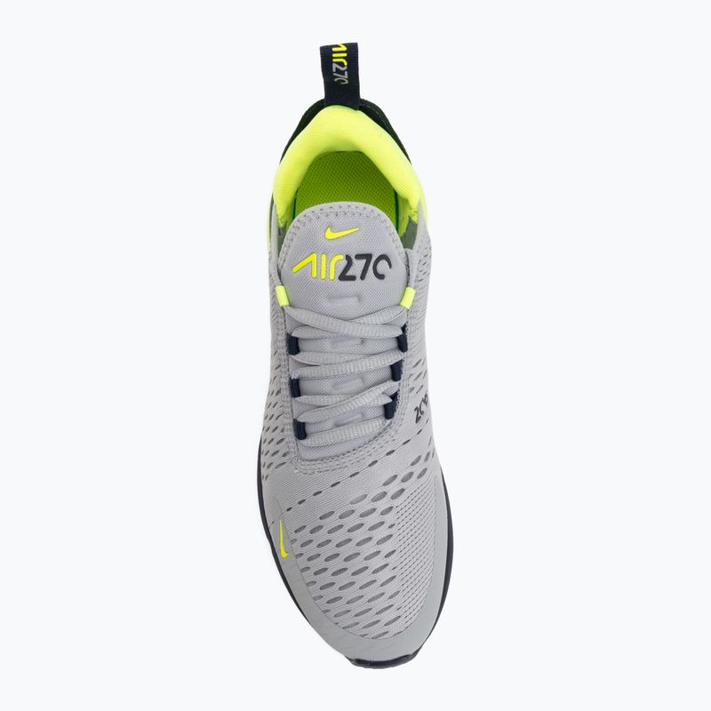 Взуття чоловіче Nike Air Max 270 wolf grey/obsidian/volt 5