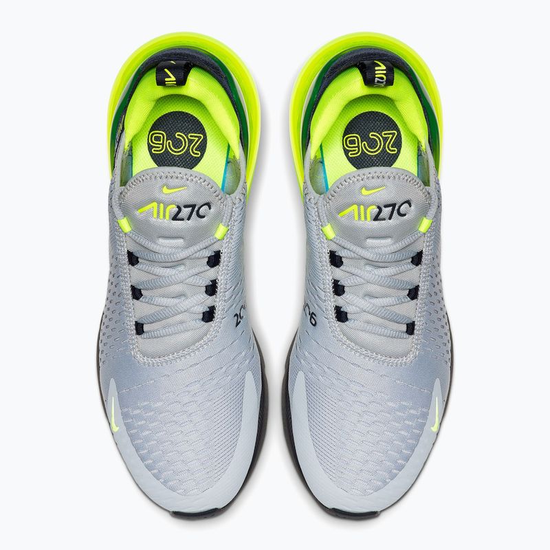 Взуття чоловіче Nike Air Max 270 wolf grey/obsidian/volt 3
