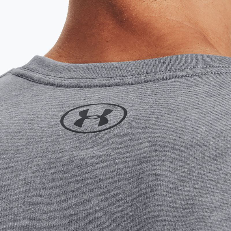 Футболка тренувальна чоловіча Under Armour UA Sportstyle Logo SS сіра 1329590 4