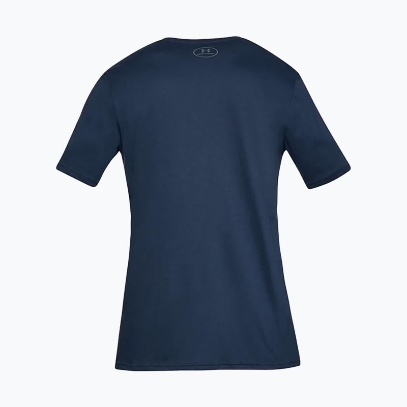 Футболка тренувальна чоловіча Under Armour UA Sportstyle Logo SS синя 1329590 2