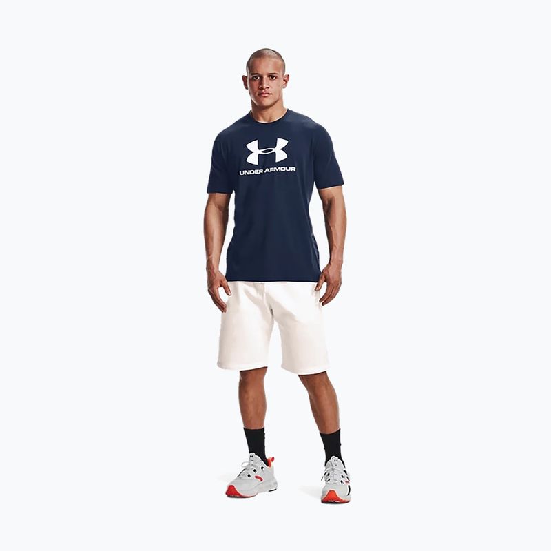 Футболка тренувальна чоловіча Under Armour UA Sportstyle Logo SS синя 1329590 5