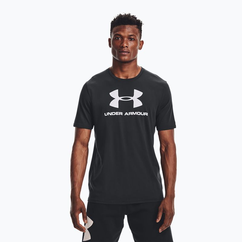 Футболка тренувальна чоловіча Under Armour UA Sportstyle Logo SS чорна 1329590