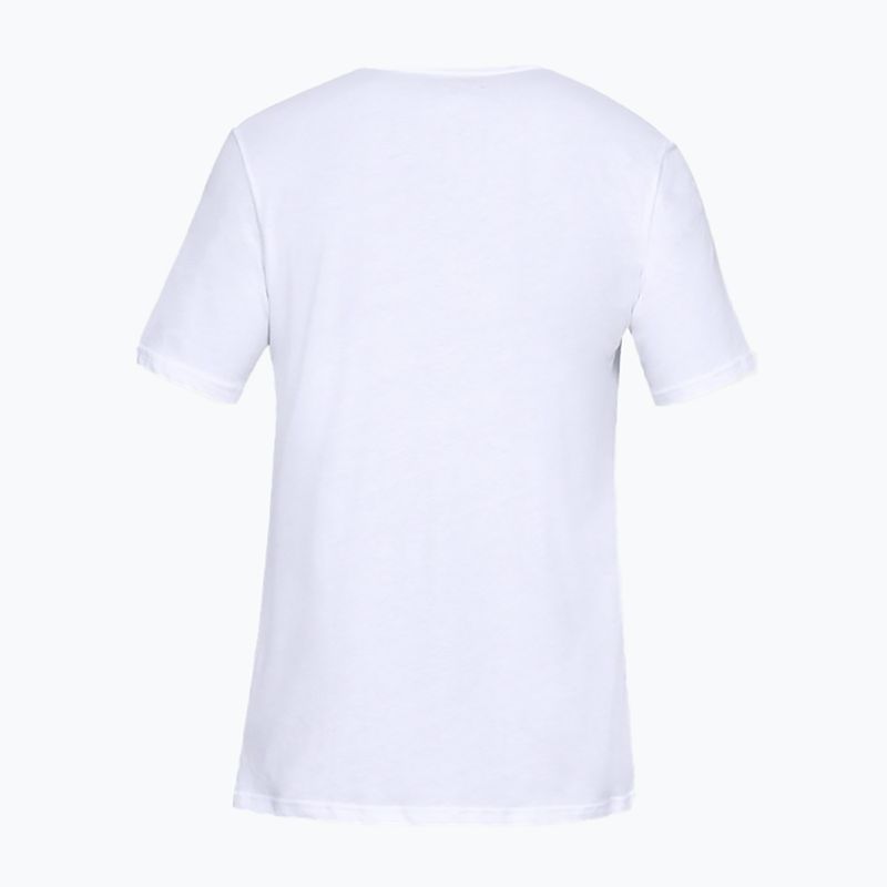 Футболка тренувальна чоловіча Under Armour Sportstyle Logo SS біла 1329590 4