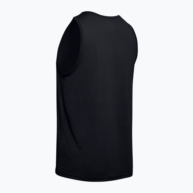 Майка тренувальна чоловіча Under Armour Sportstyle Logo Tank чорна 1329589 2