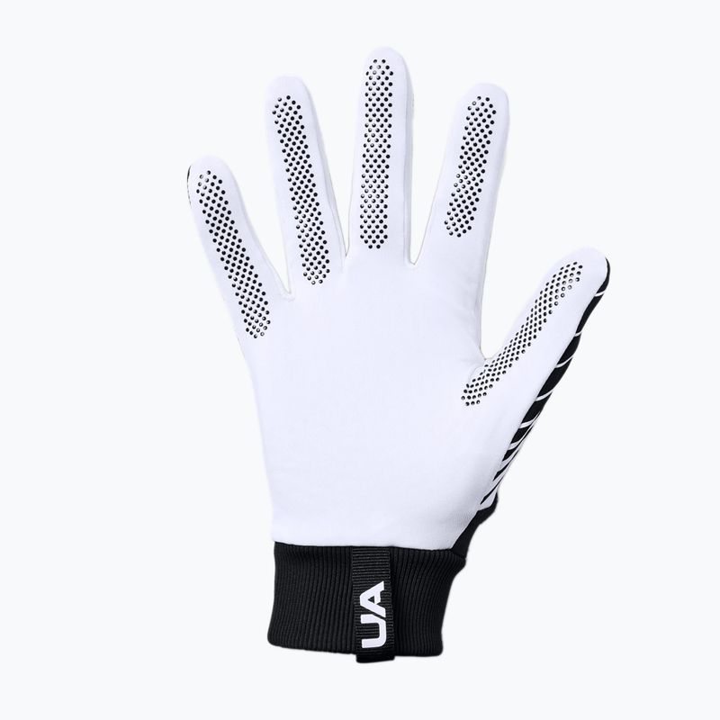 Рукавиці футбольні чоловічі Under Armour Field Player'S 2.0 чорно-білі 1328183-001 6