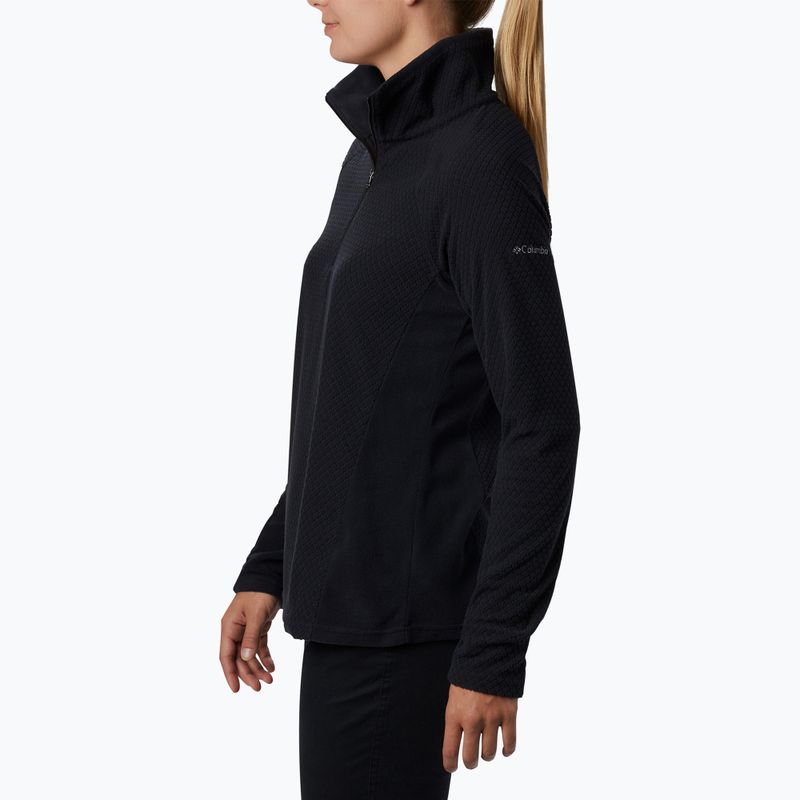 Жіночий туристичний світшот Columbia Glacial IV 1/2 Zip чорний 3