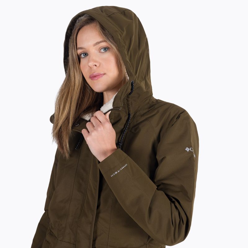 Куртка зимова жіноча Columbia South Canyon Sherpa Lined olive green 5