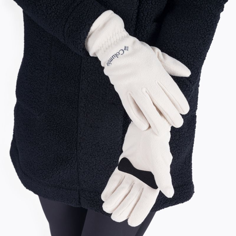 Рукавиці трекінгові жіночі Columbia Fast Trek chalk 3