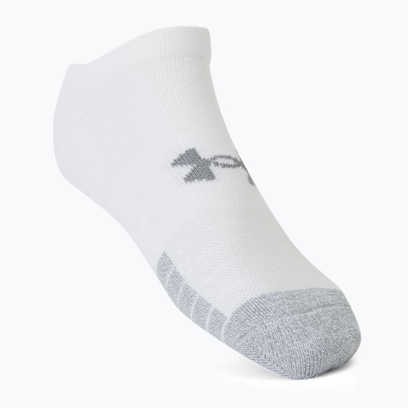 Шкарпетки спортивні Under Armour Heatgear No Show 3 пари білі 1346755 2