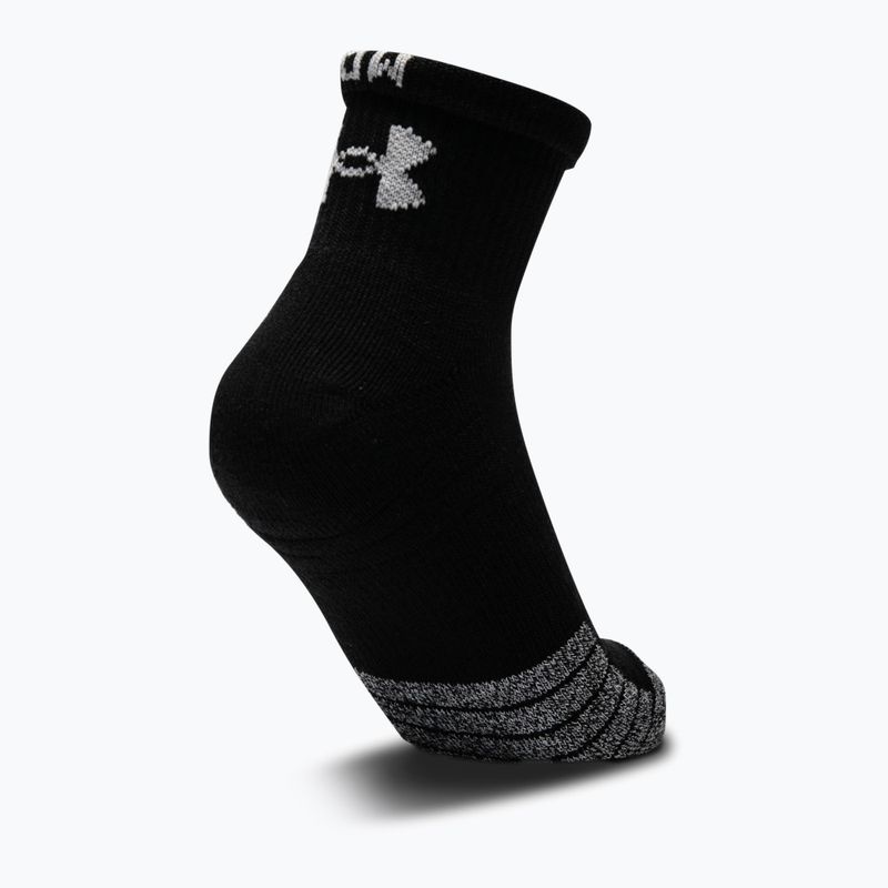 Шкарпетки спортивні Under Armour Heatgear Quarter 3 пари чорні 1353262 2