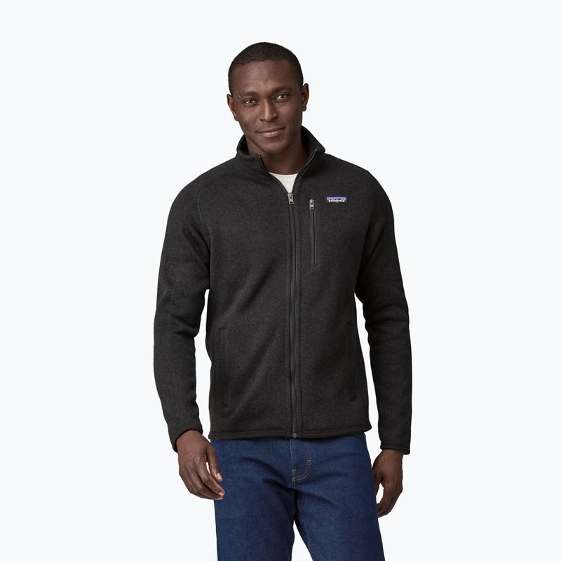 Чоловічий світшот Patagonia Better Sweater Флісовий трекінговий світшот чорний